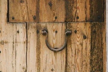 Alter rostiger T&uuml;rgriff Mallorca, Spanien