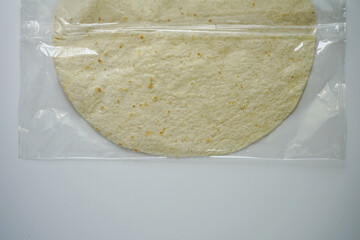 tortilla wraps wrapped in single use plastic packaging