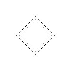 Minimalist Elegant Graphic Simple Shape Icon Label Design Template