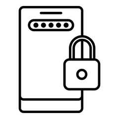 smartphone is locked with password