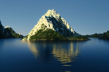 lake and mountains, river, panorama, view, sea, travel, landscape