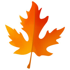 Autumn leaf element