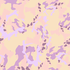 UFO camouflage of various shades of yellow, violet and pink colors