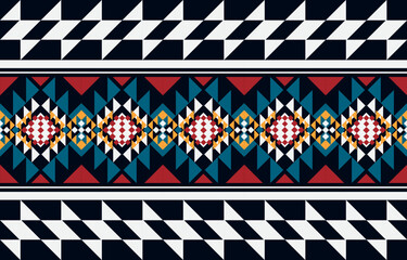 Geometric ethnic pattern seamless. ethnic seamless pattern. Design for cloth business, curtain, background, carpet, wallpaper, clothing, wrapping, Batik, fabric,Vector illustration.