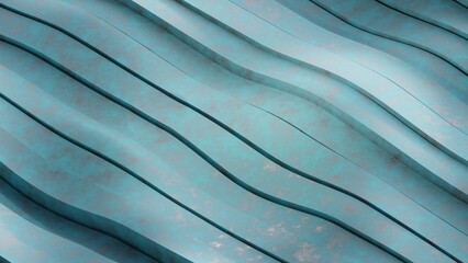 3d rendering of an abstract background of many wavy lines. Blue background, wavy ribbons. Images for screensavers and backgrounds, abstract illustration.