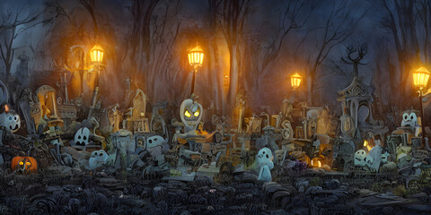 Fototapeta Halloween Szene mystisch obraz