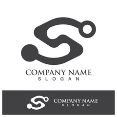 Fototapeta premium Business corporate S letter logo