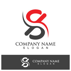 Fototapeta premium Business corporate S letter logo