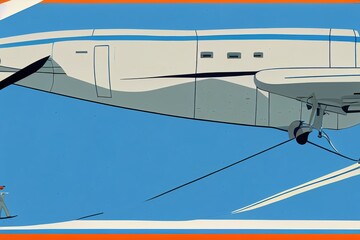 Aircraft Repairer. High quality 2d illustration