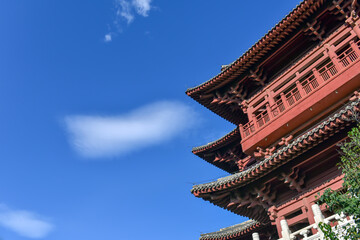 traditional building in chinese garden