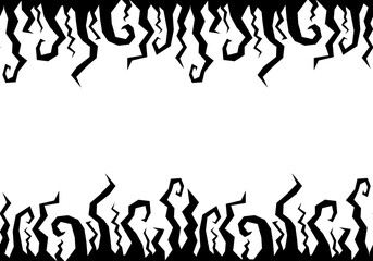 Halloween black creepy branches seamless pattern for wrapping paper and kids print and fabrics and accessories