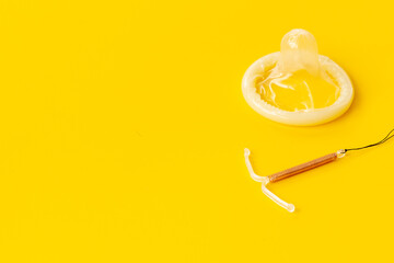 Alternative methods of contraception - intrauterine contraceptive device with condoms