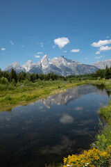 Naklejka na ściany i meble Grand Tetons Lake Reflections