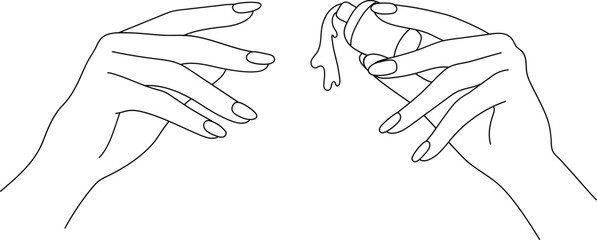 Hand Nail Polish Spa Cosmetic