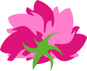 abstract pink flower