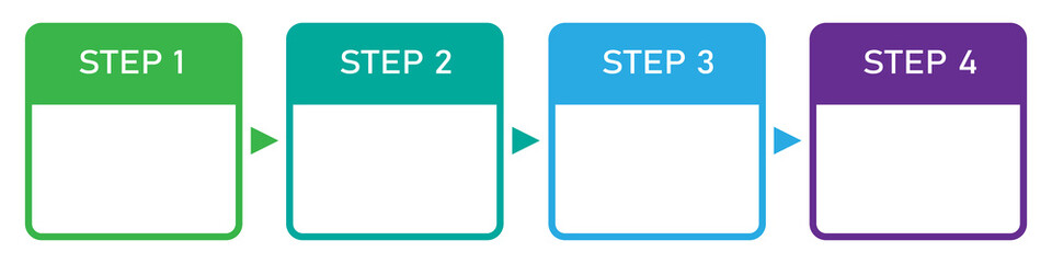 Template infographic with 4 steps for business concept isolated on white background. Can be used for presentations, workflow, etc. jpeg image jpg illustration
