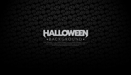 Bat pattern on black background. Halloween concept. Bats orange flying template wallpaper.