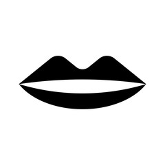 Graphic flat mouth icon for your design and website