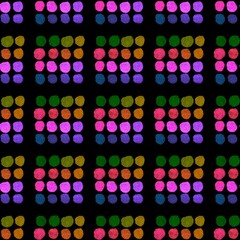 Watercolor polka dots seamless circle geometric pattern for kids clothes print and accessories and fabrics