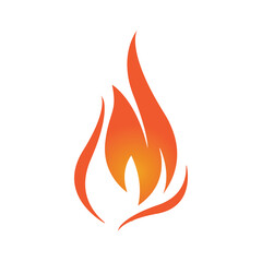 Fire flame Logo vector, Oil, gas and energy logo concept