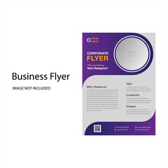 Corporate Business Flyer Template. Vector Illustration 