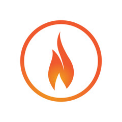 Fire flame Logo vector, Oil, gas and energy logo concept