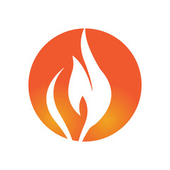 Fire flame Logo vector, Oil, gas and energy logo concept