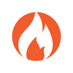 Fire flame Logo vector, Oil, gas and energy logo concept