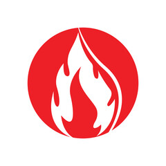 Fire flame Logo vector, Oil, gas and energy logo concept