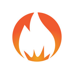 Fire flame Logo vector, Oil, gas and energy logo concept