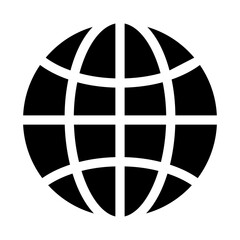 globe icon solid style