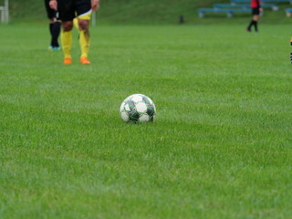 soccer ball in goal
