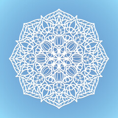 laser cut Mandala pattern. weeding mandala ornament,