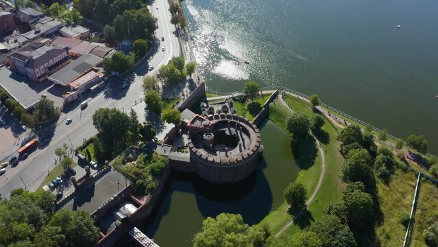  Aerial view of the Dohna tower, Kaliningrad