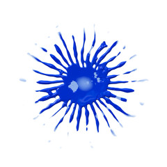 A drop of liquid spread over the surface. Abstract spatter