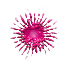 A drop of liquid spread over the surface. Abstract spatter