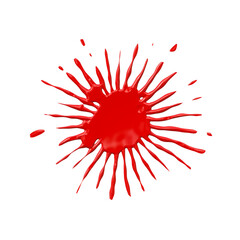 A drop of liquid spread over the surface. Abstract spatter