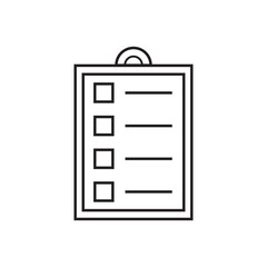Graphic flat notepad icon for your design and website