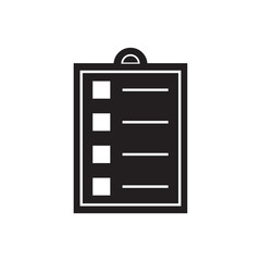 Graphic flat notepad icon for your design and website