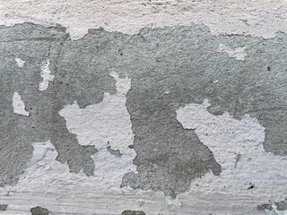 Tuinposter Verweerde muur cracked wall