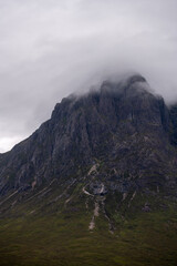 dark mountain in scotland. Scottish Highlands. High quality photo