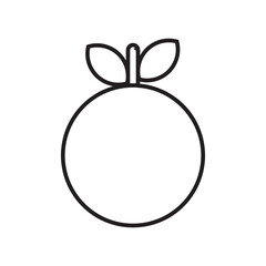 Graphic flat orange icon for your design and website