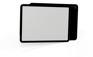 Photo White tablet, isolated on 3d background