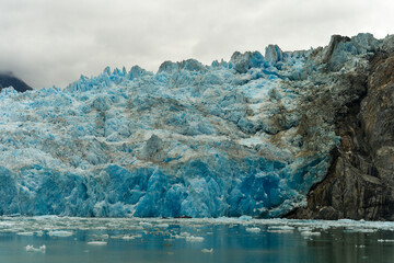 South Sawyer glacier closeup