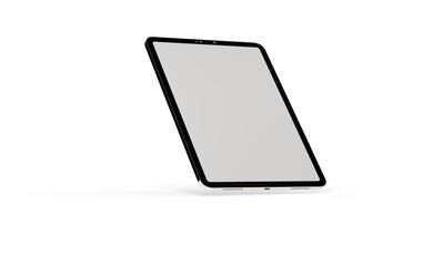 Gadgets including smartphone, digital tablet and laptop, blank screen with