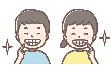 simple illustration for dentist and teeth