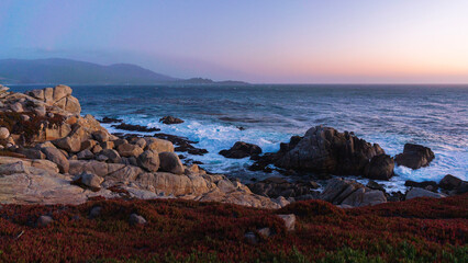 Pebble Beach 17-Mile Drive at Sunset