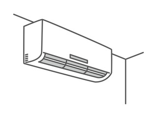 simple illustration of air conditioner