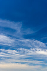 blue sky with clouds as background