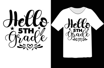 Hello 5th Grade svg design